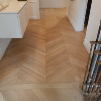 Photo réalisation en rénovation de parquet, non recadré