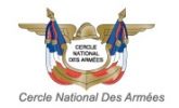 Logo du Cercle national des Armées, client de Patrick Service Parquets