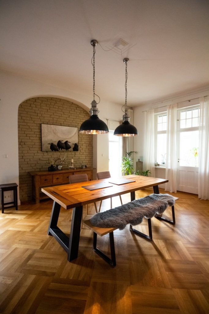 magnifique parquet point de hongrie chez un particulier